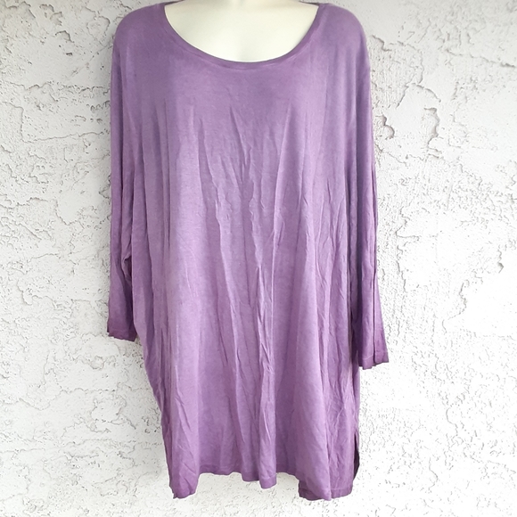 NORDSTROM RACK 3X Grape Brandy Women Blouse top - Picture 5 of 6